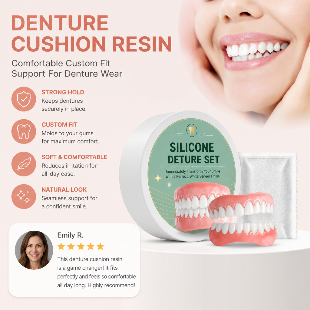 Denture Cushion Resin – Comfortable Custom Fit Support For Denture Wear