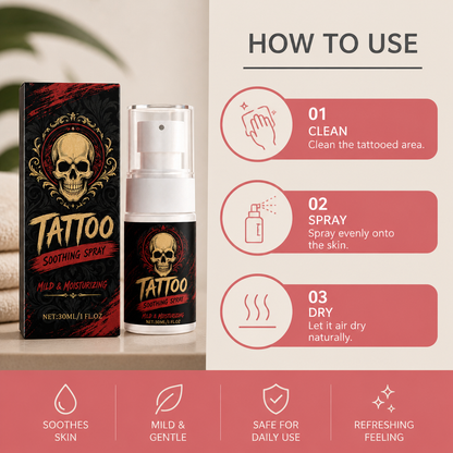 Tattoo Soothing Spray – Gentle Care Formula For Tattooed Skin