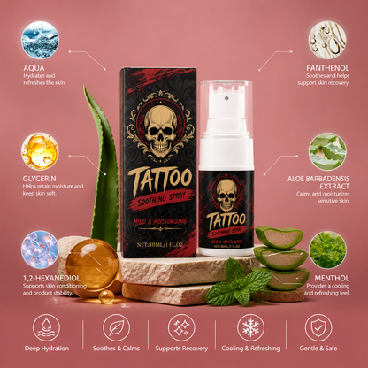 Tattoo Soothing Spray – Gentle Care Formula For Tattooed Skin