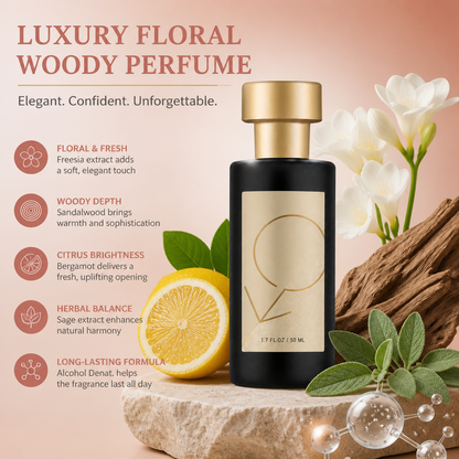 Luxury Floral Woody Perfume – Elegant Long-Lasting Scent Experience