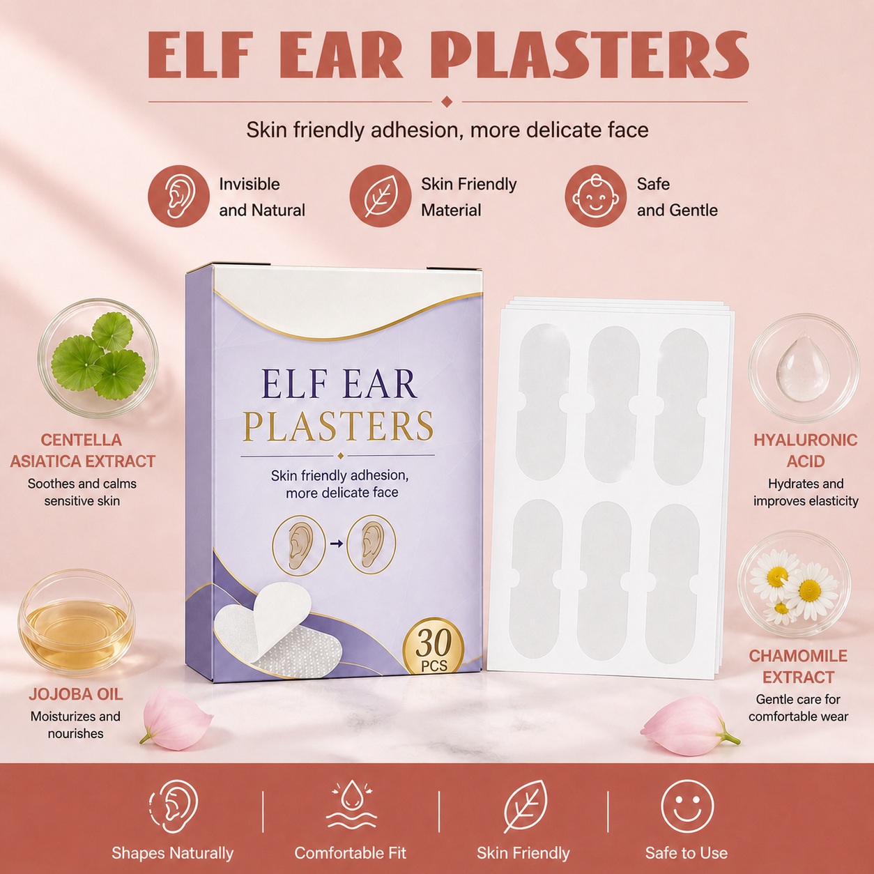 Elf Ear Stickers – Invisible Ear Shaping Support For A Cute Look