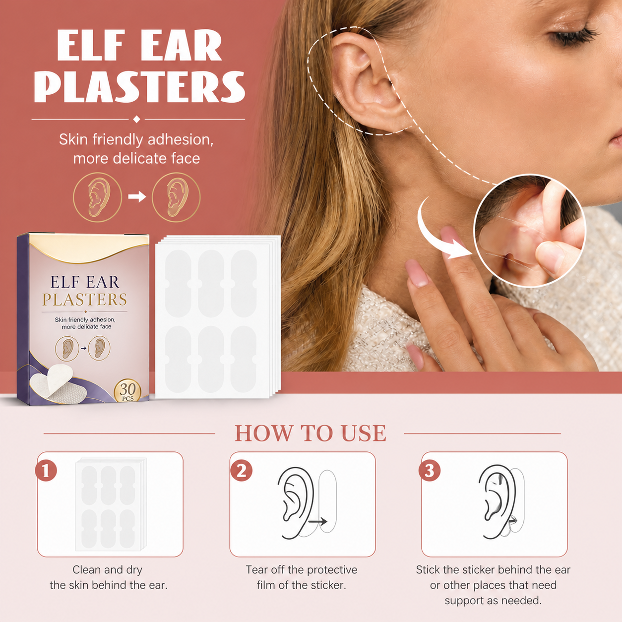 Elf Ear Stickers – Invisible Ear Shaping Support For A Cute Look