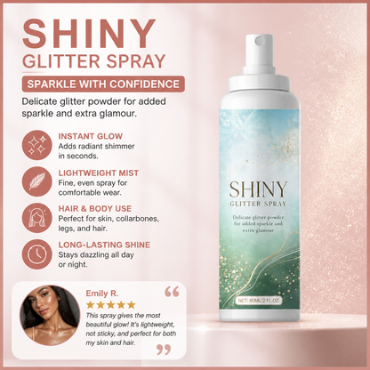 Shiny Glitter Spray – Sparkling Body And Hair Highlight Mist