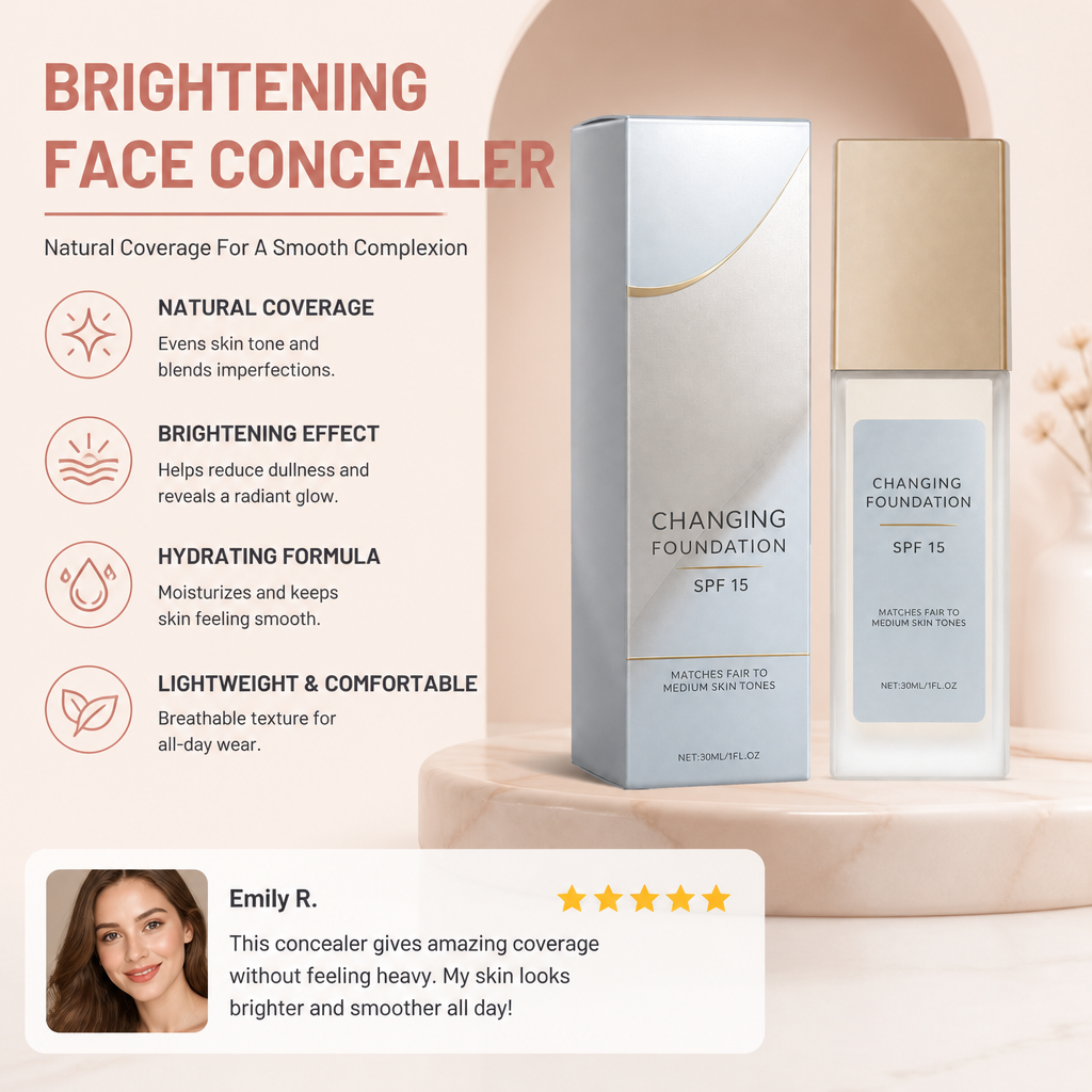 Brightening Face Concealer – Natural Coverage For A Smooth Complexion