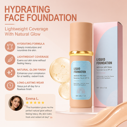 Hydrating Face Foundation – Lightweight Coverage With Natural Glow