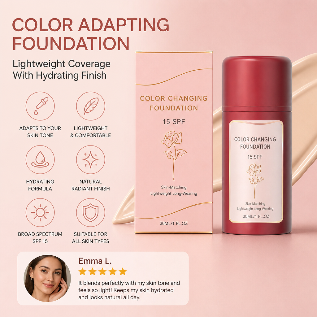 Color Adapting Foundation – Lightweight Coverage With Hydrating Finish