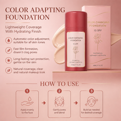 Color Adapting Foundation – Lightweight Coverage With Hydrating Finish