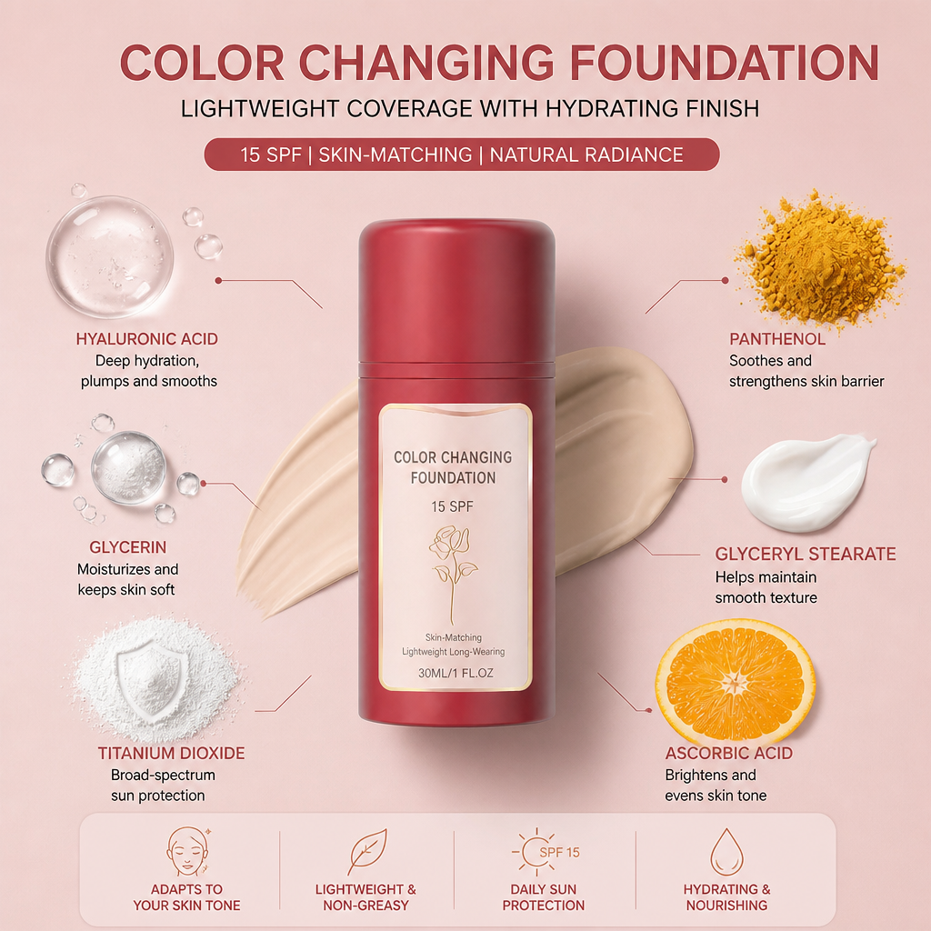 Color Adapting Foundation – Lightweight Coverage With Hydrating Finish