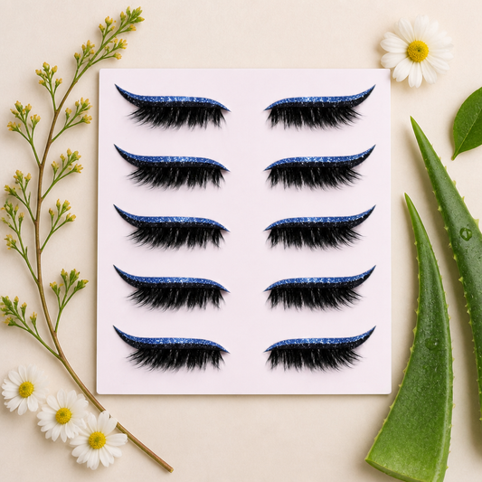 Glitter Winged Eyeliner Stickers – Easy Sparkling Eye Makeup Accent