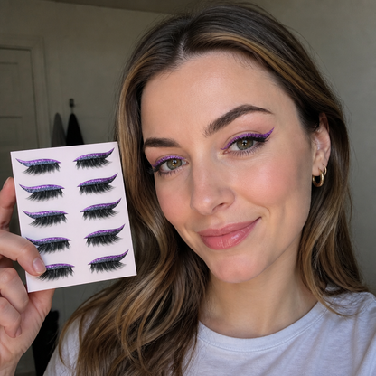 Glitter Winged Eyeliner Stickers – Easy Sparkling Eye Makeup Accent