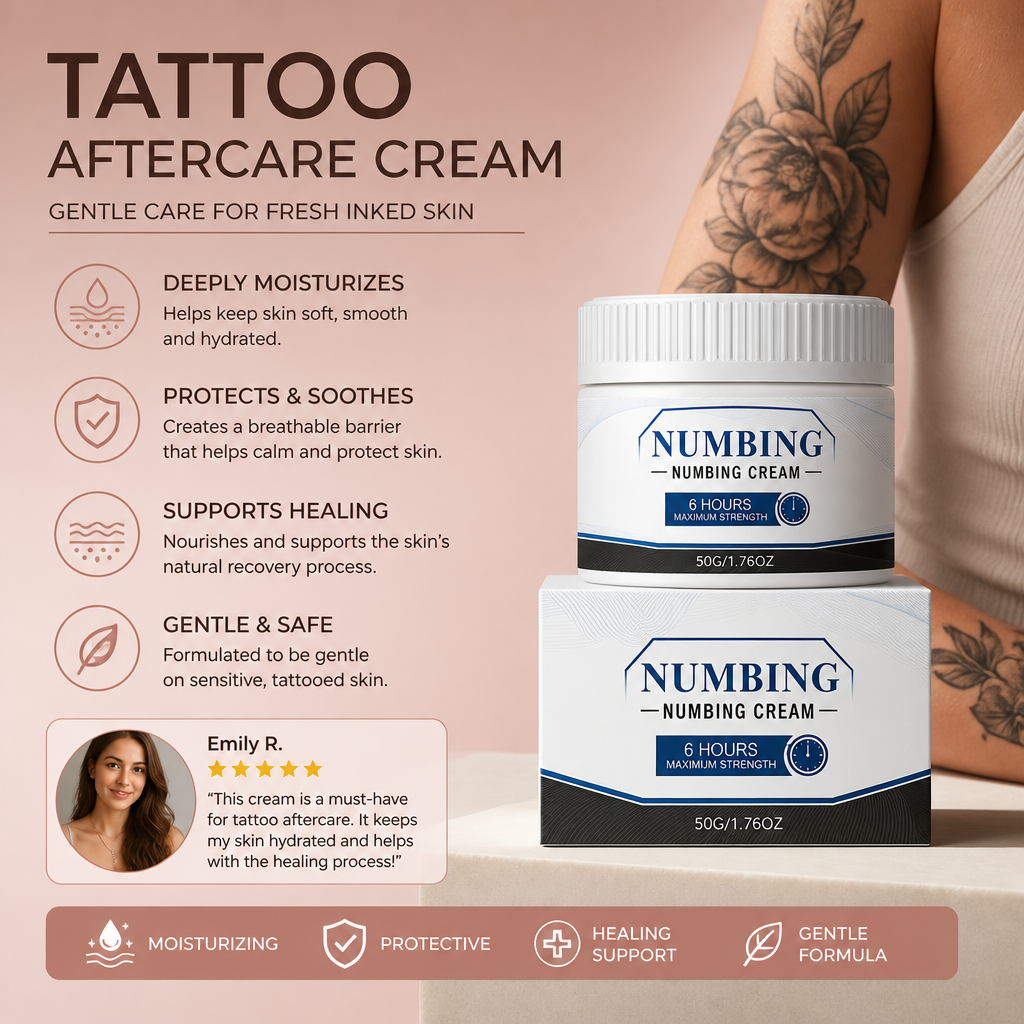 Tattoo Aftercare Moisturizing Cream – Gentle Care For Fresh Inked Skin