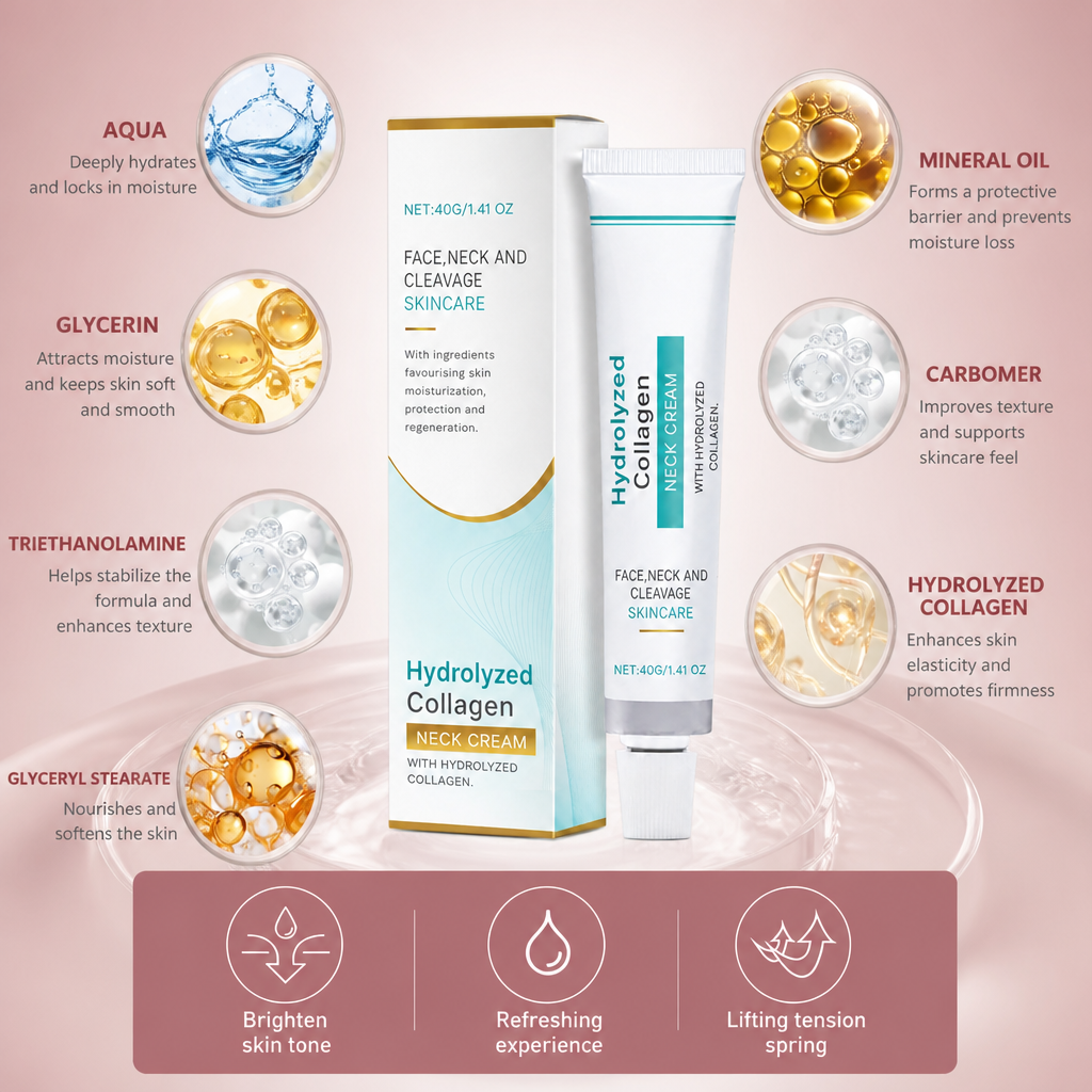 Hydrating Collagen Neck Cream – Smooths the Look of Fine Lines