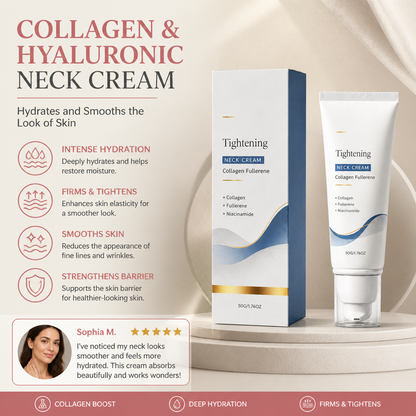 Collagen & Hyaluronic Neck Cream – Hydrates and Smooths the Look of Skin