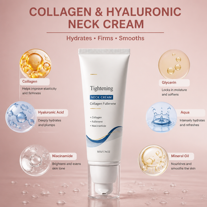 Collagen & Hyaluronic Neck Cream – Hydrates and Smooths the Look of Skin