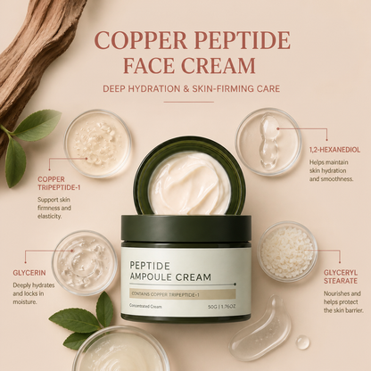 Copper Peptide Face Cream – Deep Hydration & Skin-Firming Care