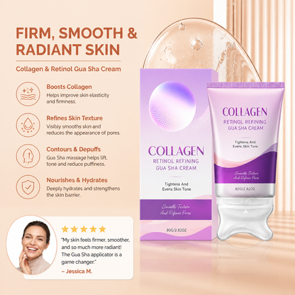 Collagen & Retinol Gua Sha Cream – Firming Hydration for Smoother Skin