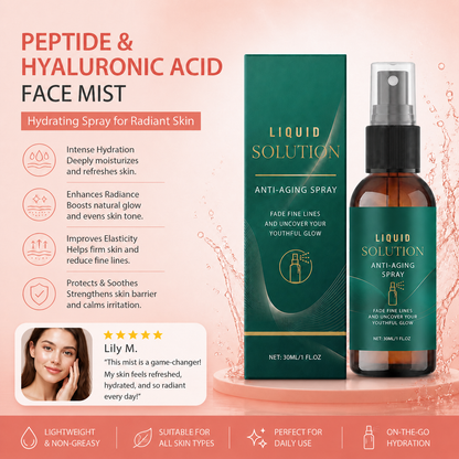 Peptide & Hyaluronic Acid Face Mist – Hydrating Spray for Radiant Skin