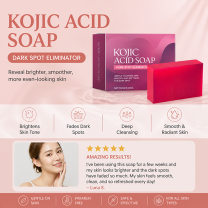 Kojic Acid Brightening Cleansing Soap – Smooth & Even-Looking Skin
