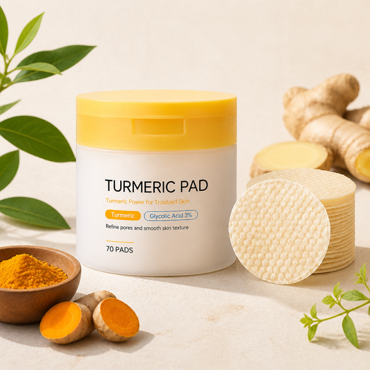 Turmeric & Glycolic Acid Facial Pads – Gently Exfoliate for Radiant Skin