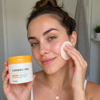 Turmeric & Glycolic Acid Facial Pads – Gently Exfoliate for Radiant Skin