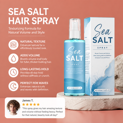Sea Salt Hair Spray – Texturizing Formula for Natural Volume and Style