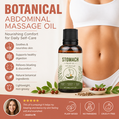 Botanical Abdominal Massage Oil – Nourishing Comfort for Daily Self-Care