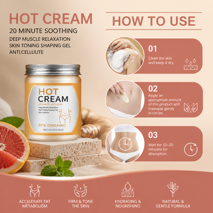 Warming Body Contour Cream – Hydrating Formula for Smooth, Supple Skin