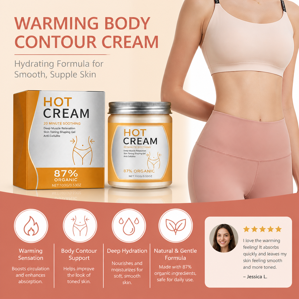 Warming Body Contour Cream – Hydrating Formula for Smooth, Supple Skin