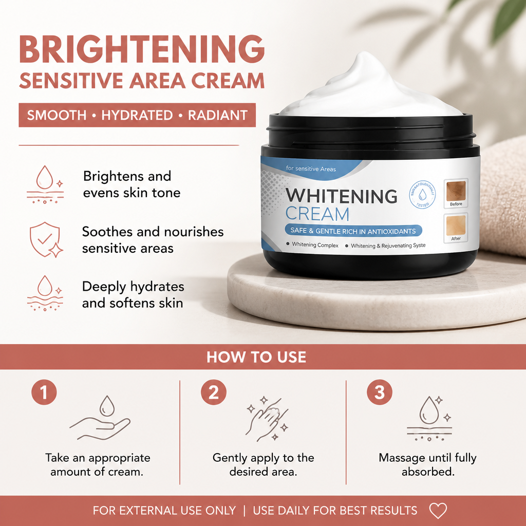 Brightening Sensitive Area Cream – Smooth & Hydrated Skin Care