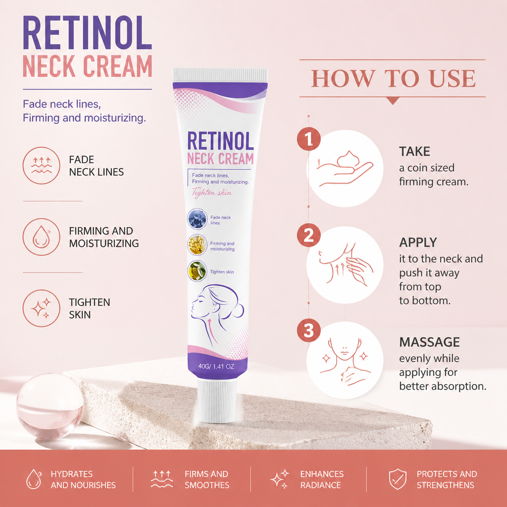 Retinol Neck Cream – Hydrating Formula for a Smoother-Looking Neck
