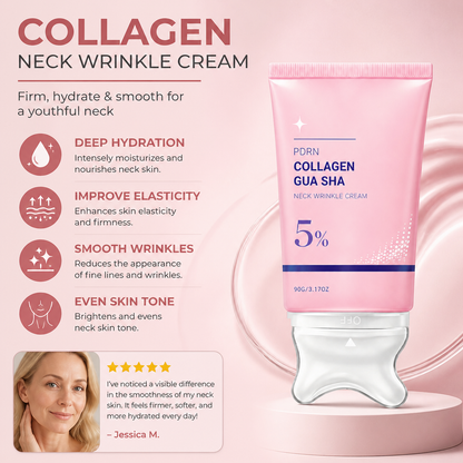 Collagen Neck Cream with Massage Applicator – Hydrates & Smooths Neck Skin