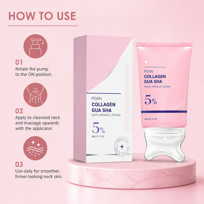 Collagen Neck Cream with Massage Applicator – Hydrates & Smooths Neck Skin