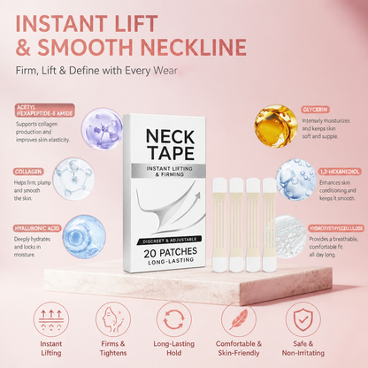 Invisible Neck Lift Tape – Firming Adhesive Strips for a Smooth Neckline