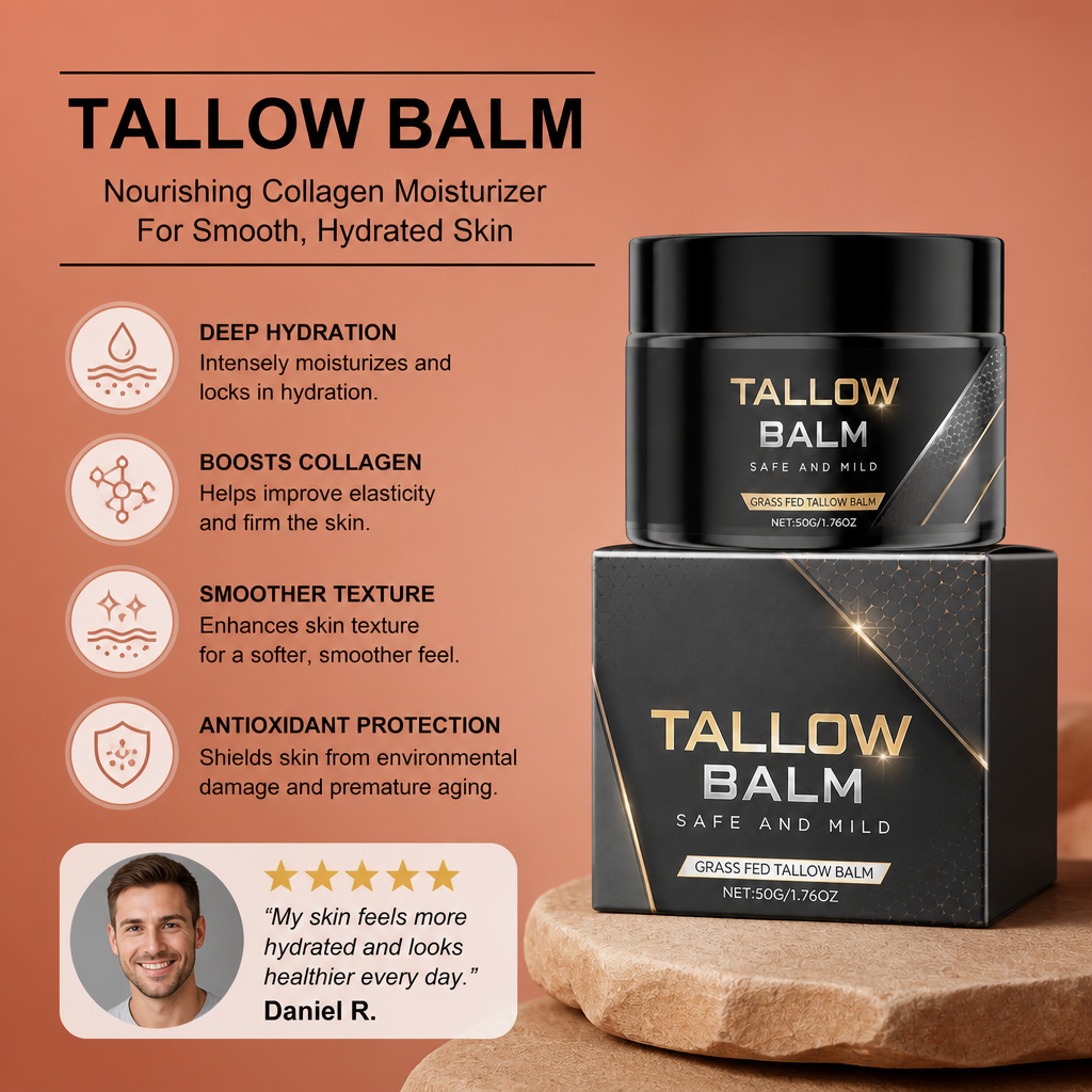 Tallow Balm – Nourishing Collagen Moisturizer For Smooth, Hydrated Skin
