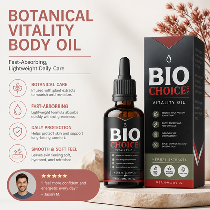 Botanical Vitality Body Oil – Fast-Absorbing, Lightweight Daily Care
