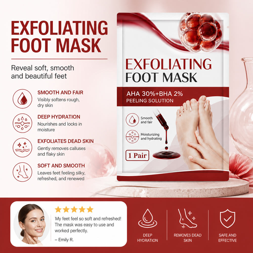 Exfoliating Foot Peel Mask – Smooth, Soft Feet with Gentle Renewal