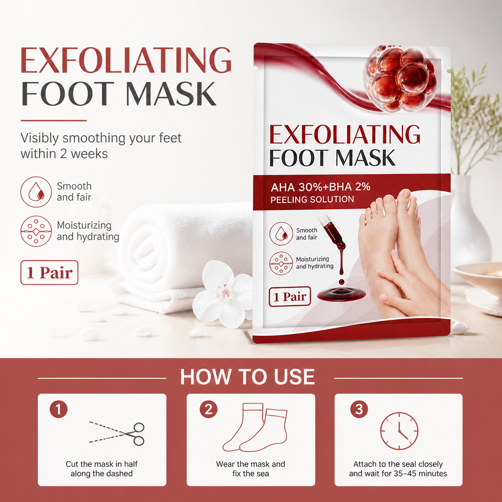 Exfoliating Foot Peel Mask – Smooth, Soft Feet with Gentle Renewal