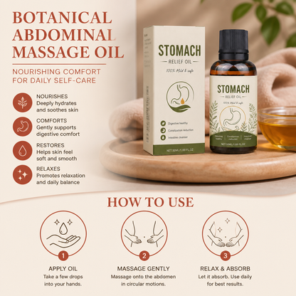 Botanical Abdominal Massage Oil – Nourishing Comfort for Daily Self-Care