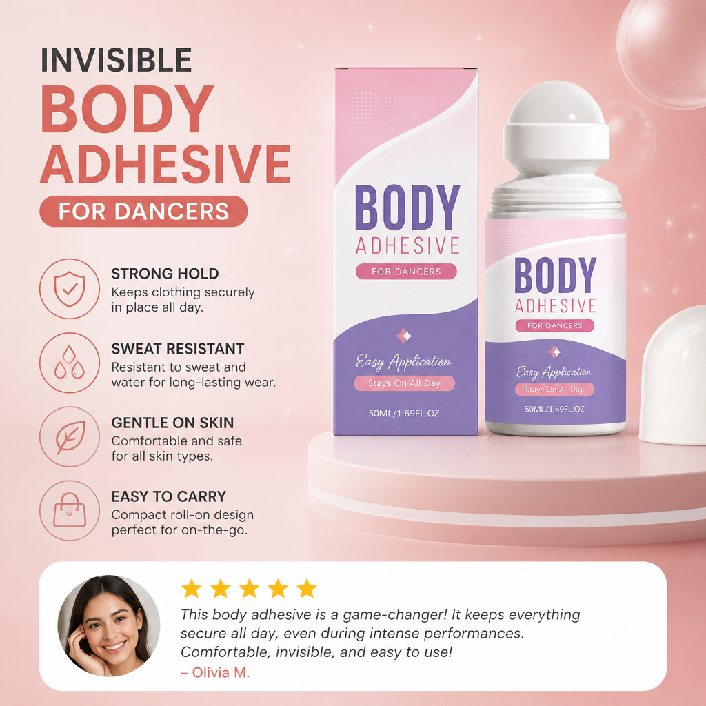 Invisible Body Adhesive Roll-On – Secure Hold for Confident Wear