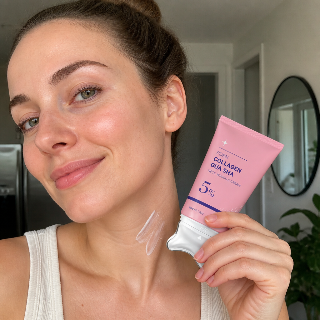 Collagen Neck Cream with Massage Applicator – Hydrates & Smooths Neck Skin