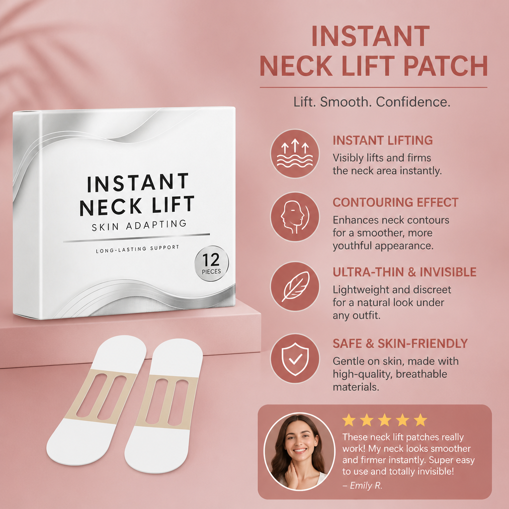 Invisible Neck Lift Tape – Discreet Adhesive Patches for a Firmer Look