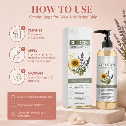 Collagen Body Oil – Lightweight Formula for Smooth, Hydrated Skin