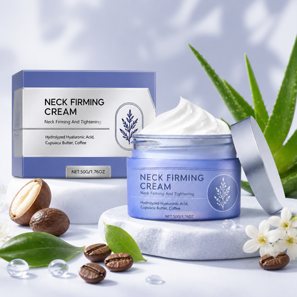 Neck Firming Cream with Hyaluronic Acid & Cocoa Butter for Smooth Skin