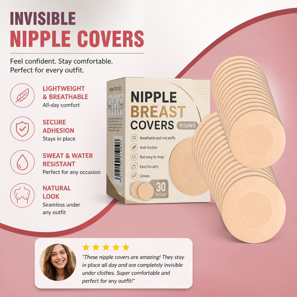 Invisible Adhesive Nipple Covers – Lightweight Comfort for Smooth Coverage