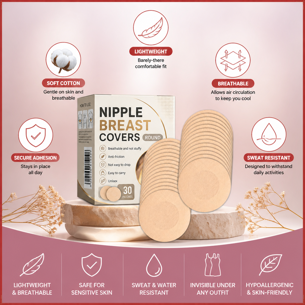 Invisible Adhesive Nipple Covers – Lightweight Comfort for Smooth Coverage