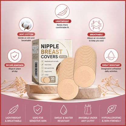 Invisible Adhesive Nipple Covers – Lightweight Comfort for Smooth Coverage