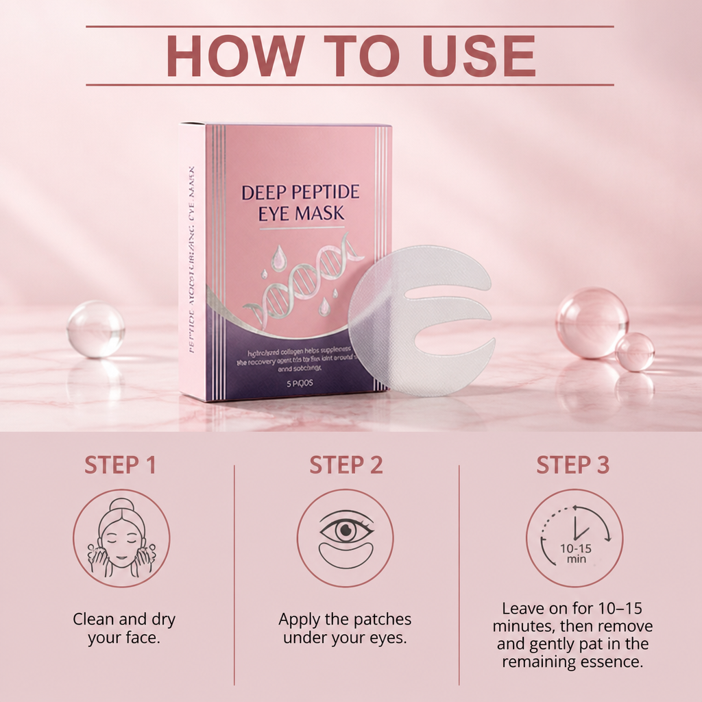 Peptide & Collagen Eye Masks – Hydrating Care for a Smooth, Refreshed Look