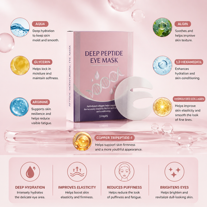 Peptide & Collagen Eye Masks – Hydrating Care for a Smooth, Refreshed Look