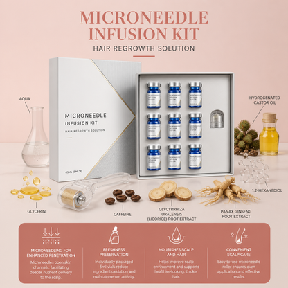 Microneedle Scalp Serum Kit for Nourishing Hair Care