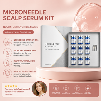 Microneedle Scalp Serum Kit for Nourishing Hair Care